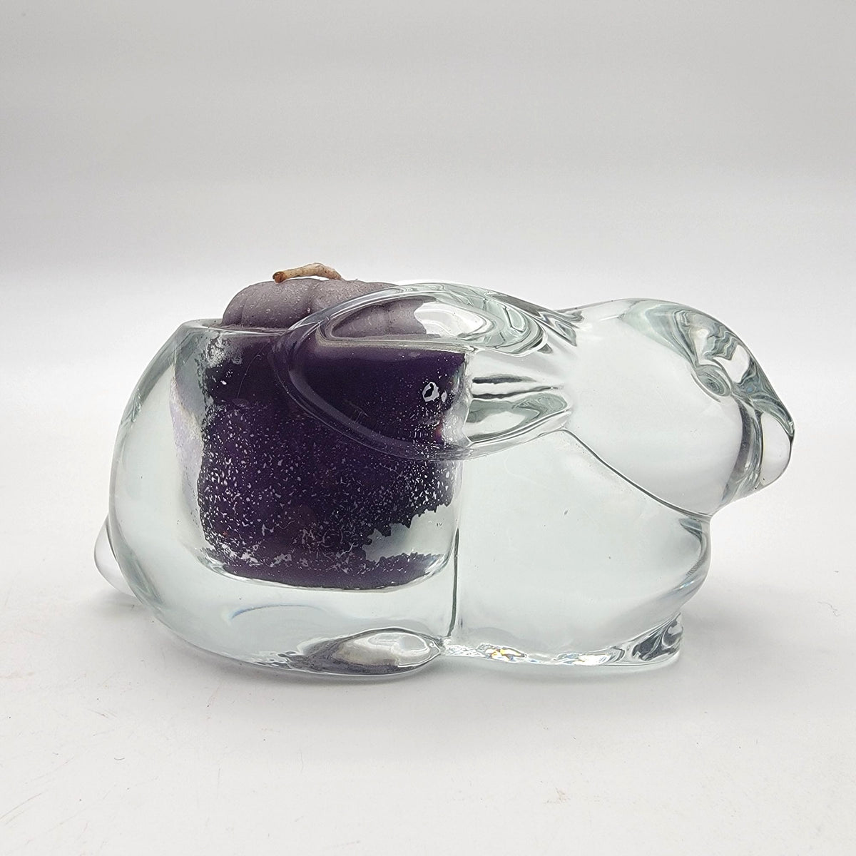 Vintage Indiana Glass Rabbit Candle Holder