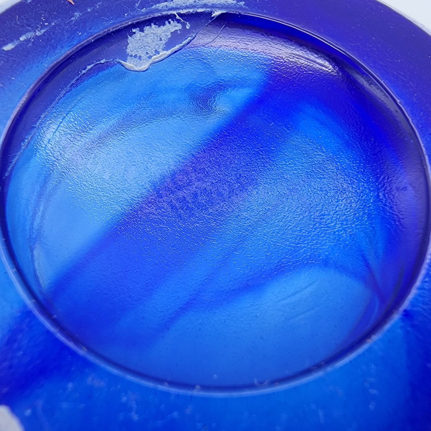 Pair Of Kosta Boda Atoll Blue Glass Bowls By Anna Ehrner