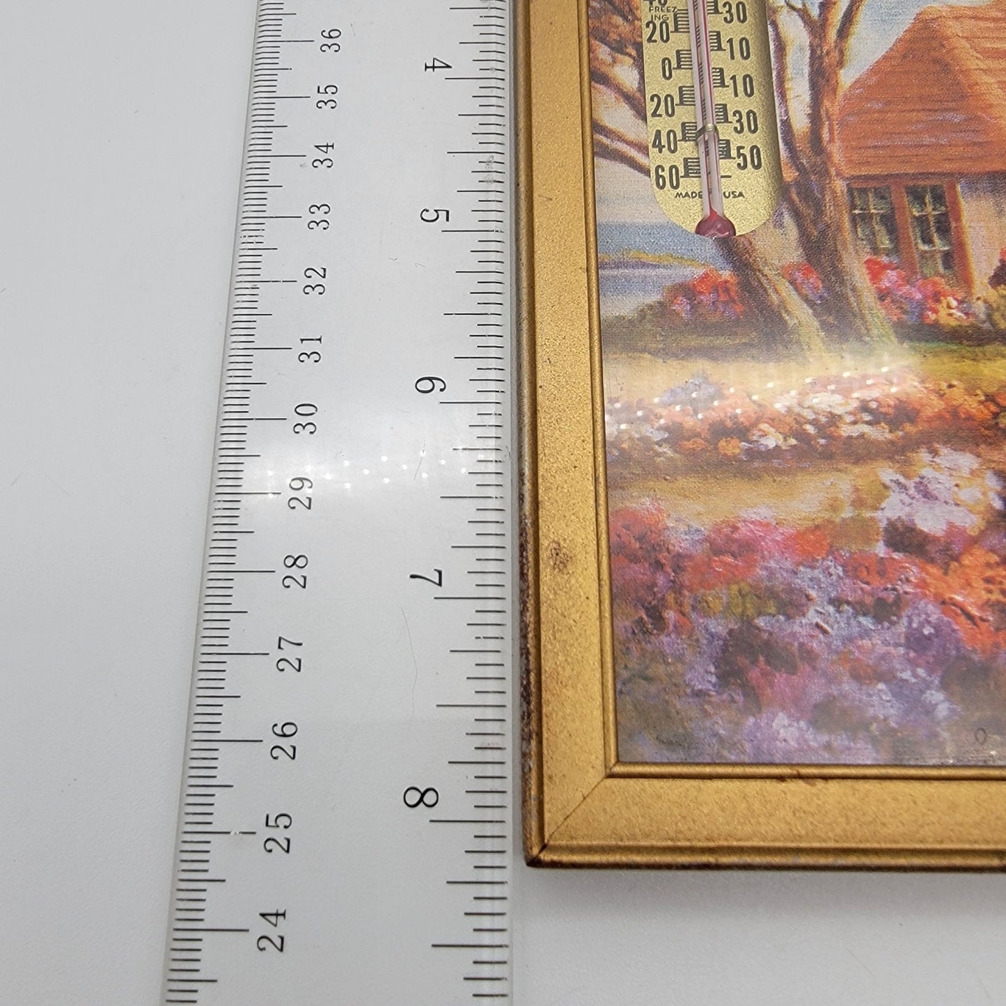 Vintage 1940s Hultquist Bakery Advertising Print With Thermometer