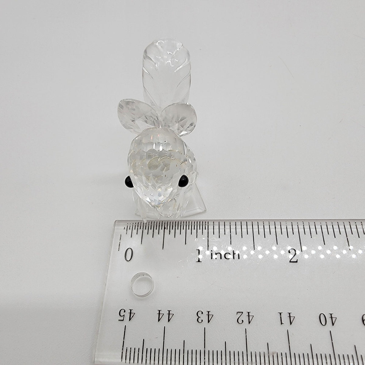 Vintage Swarovski Silver Crystal Squirrel Figurine Retired With Box