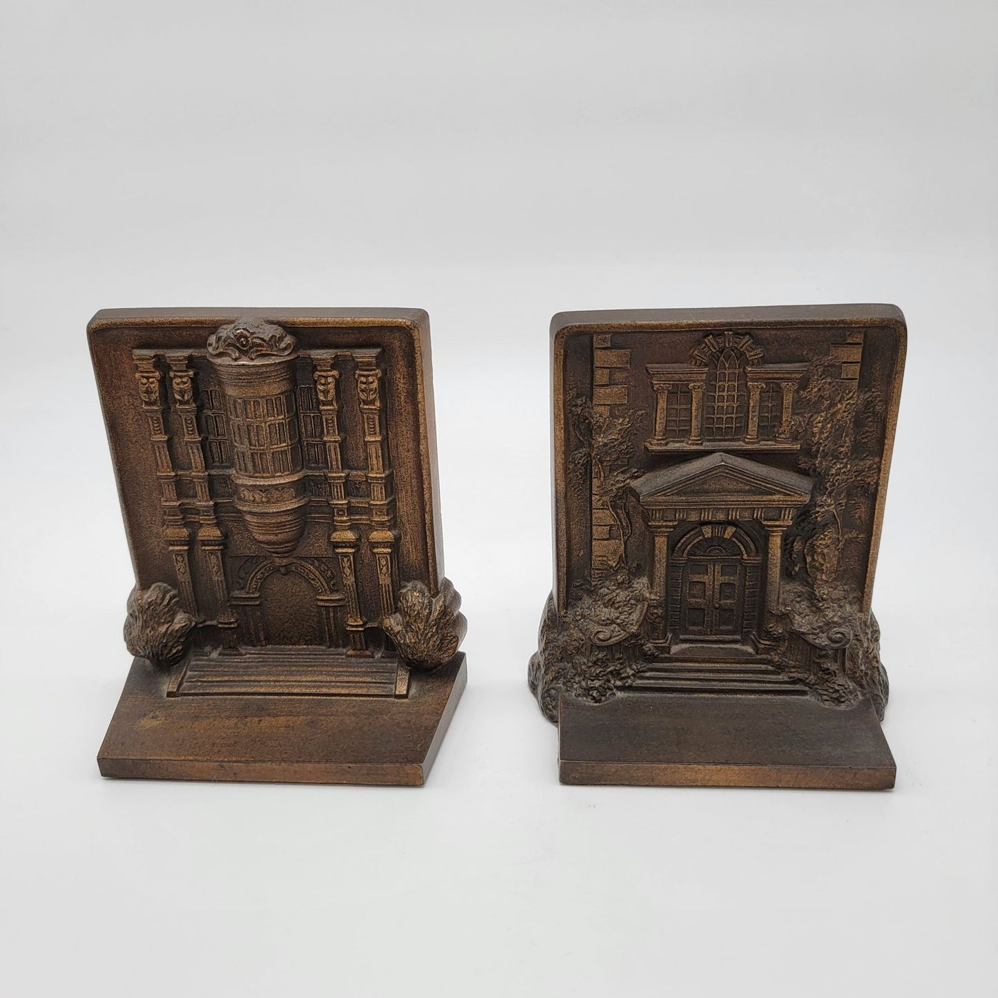 Antique Bradley & Hubbard Mt. Pleasant and Bramshill Bronze Bookends