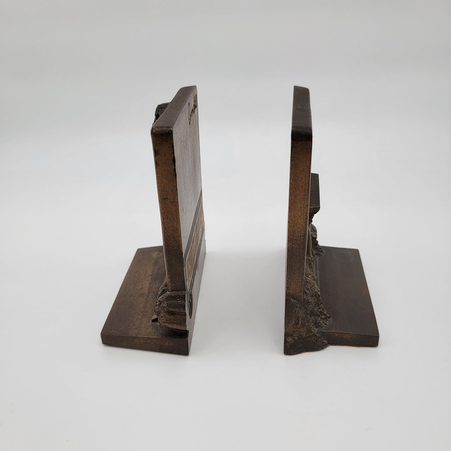 Antique Bradley & Hubbard Mt. Pleasant and Bramshill Bronze Bookends