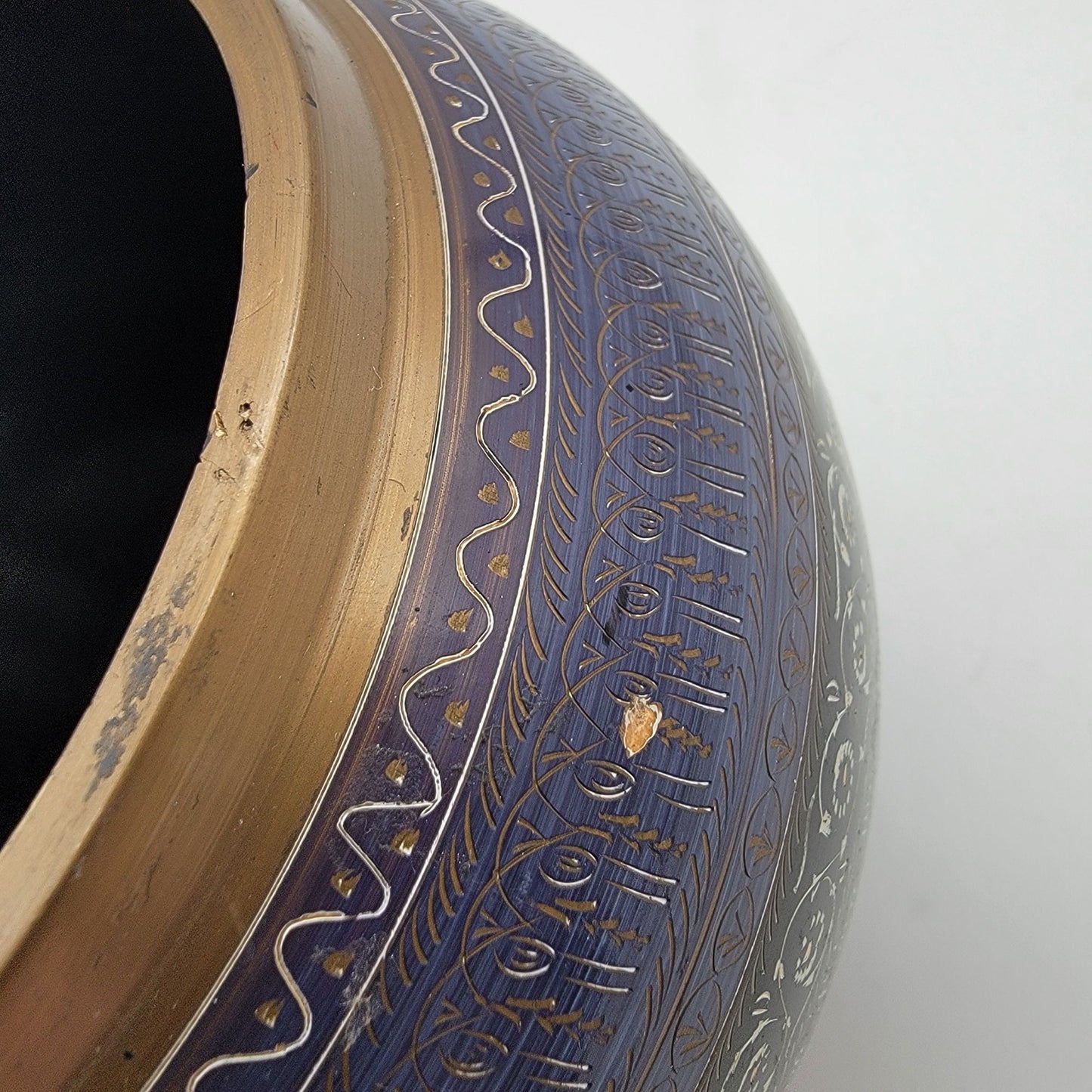 Vintage Middle Eastern Nakshiwork Lacquer Wood Vase