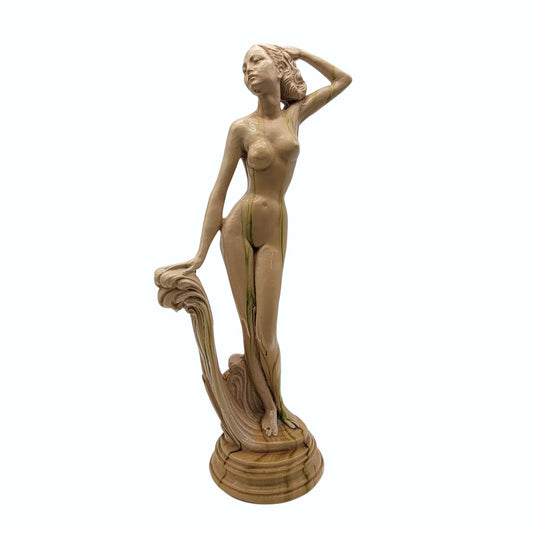 Vintage Nude Woman Aphrodite of Rhodes Goddess Sculpture Statue