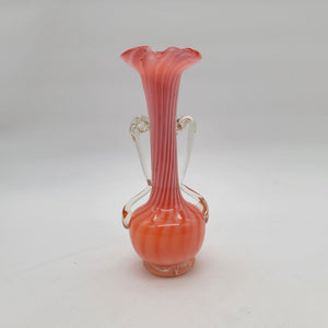 Vintage Stelvia Empoli Candy Stripe Glass Vase