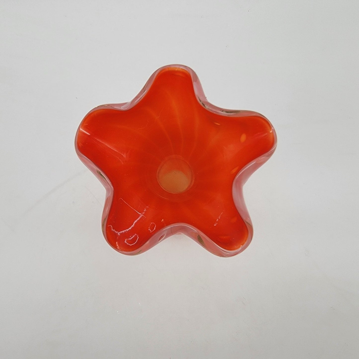 Vintage Stelvia Empoli Candy Stripe Glass Vase