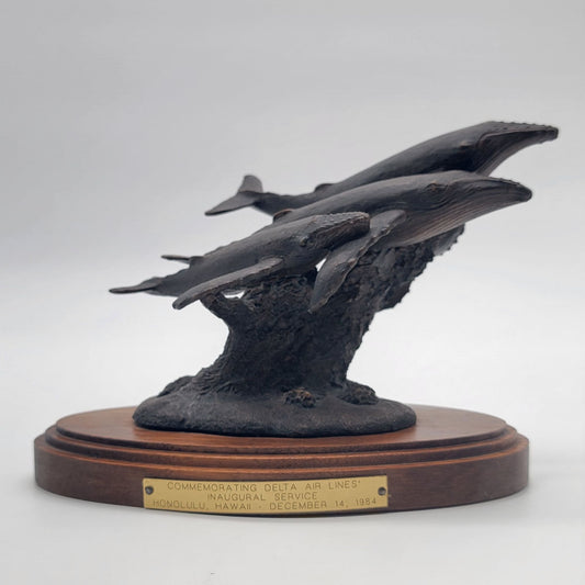 Humpback Whales 1984 Delta Commemorative Sculpture By Charles Earnhardt