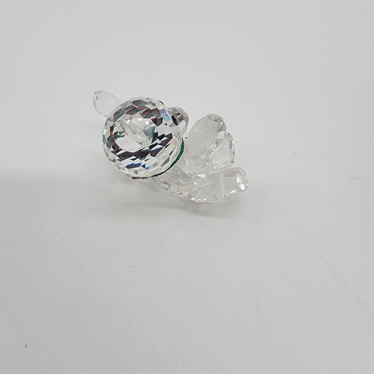 Vintage Swarovski Crystal Reclining Kris Bear Figurine With Box