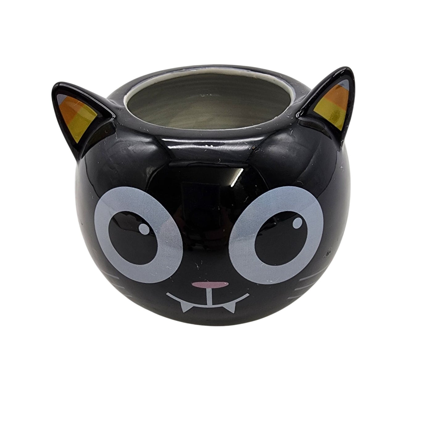 Black  Cat or Bat Planter Pot