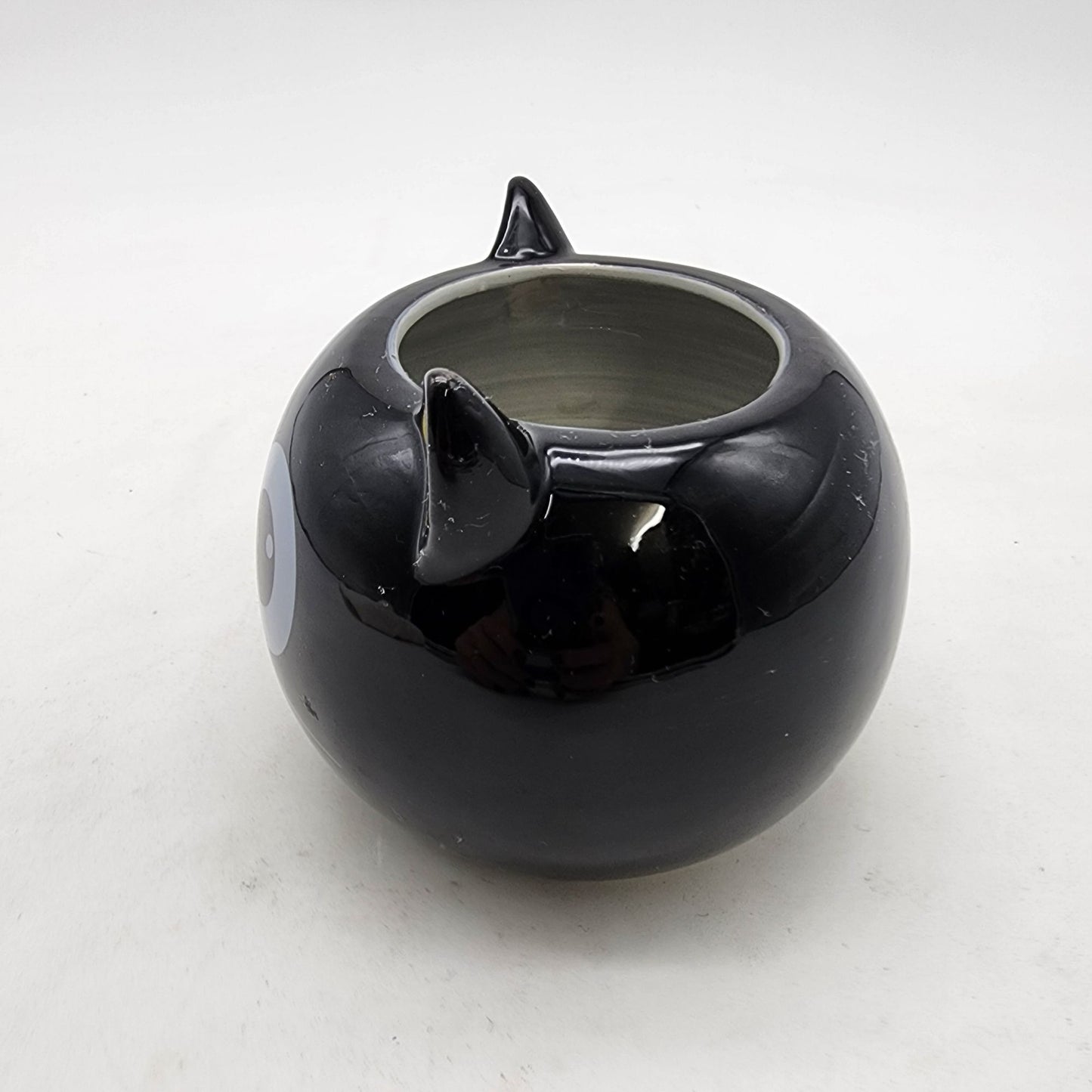Black  Cat or Bat Planter Pot