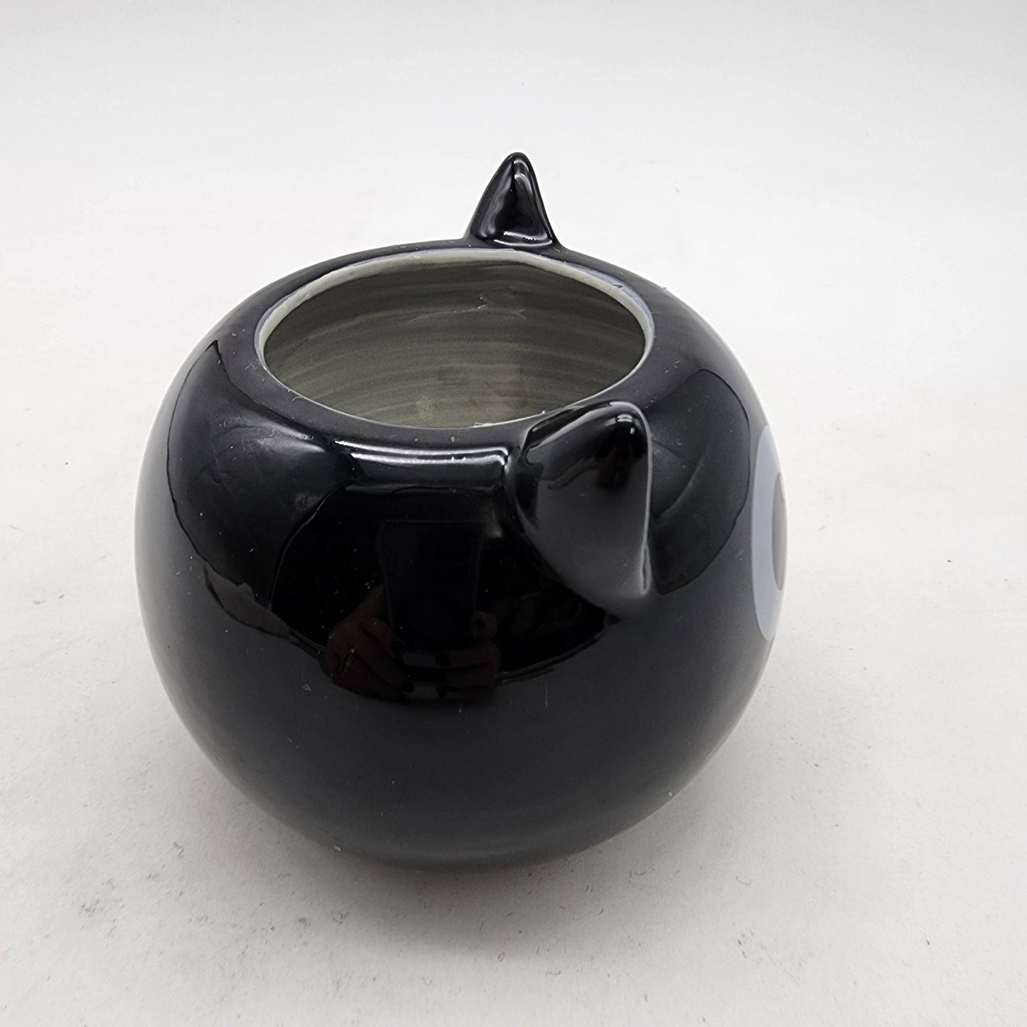 Black  Cat or Bat Planter Pot