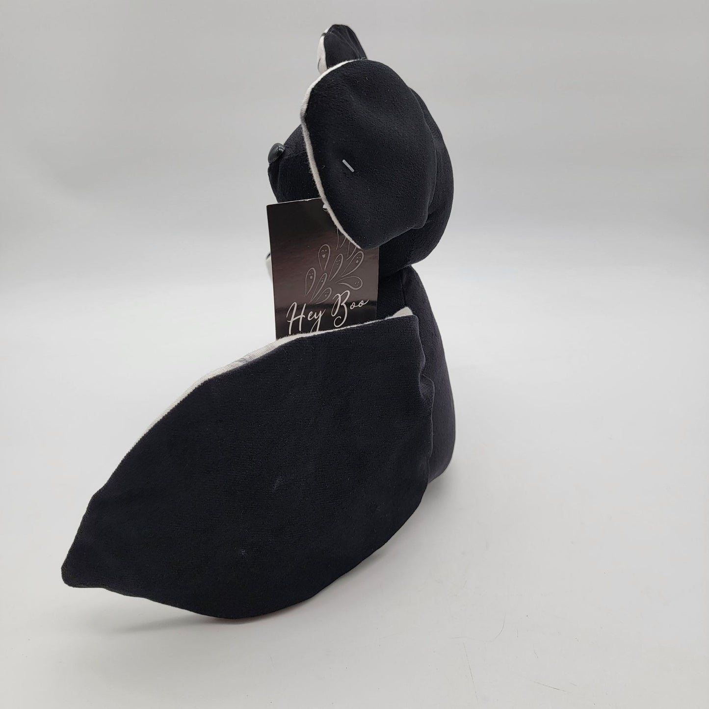 Hey Boo Black & White Bat Plush Toy
