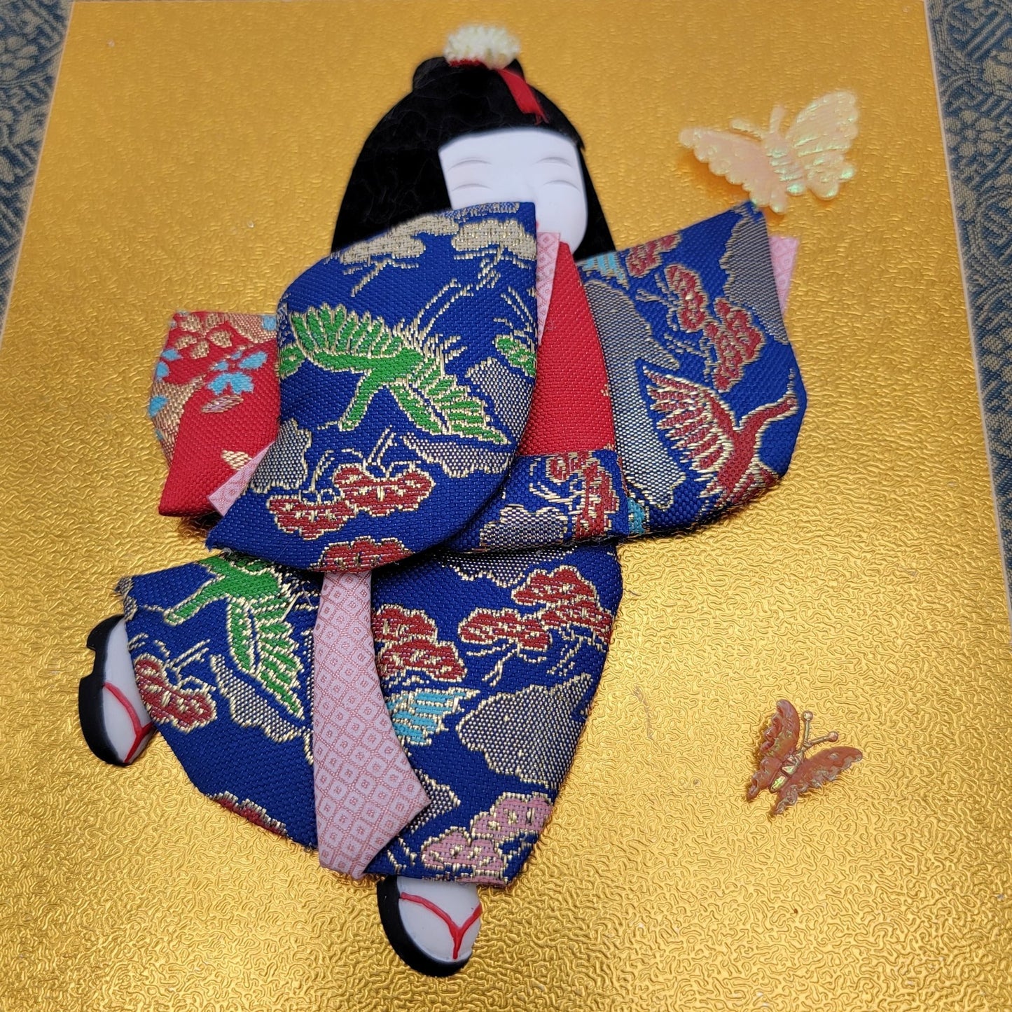 Vintage Japanese Kimono Doll Art