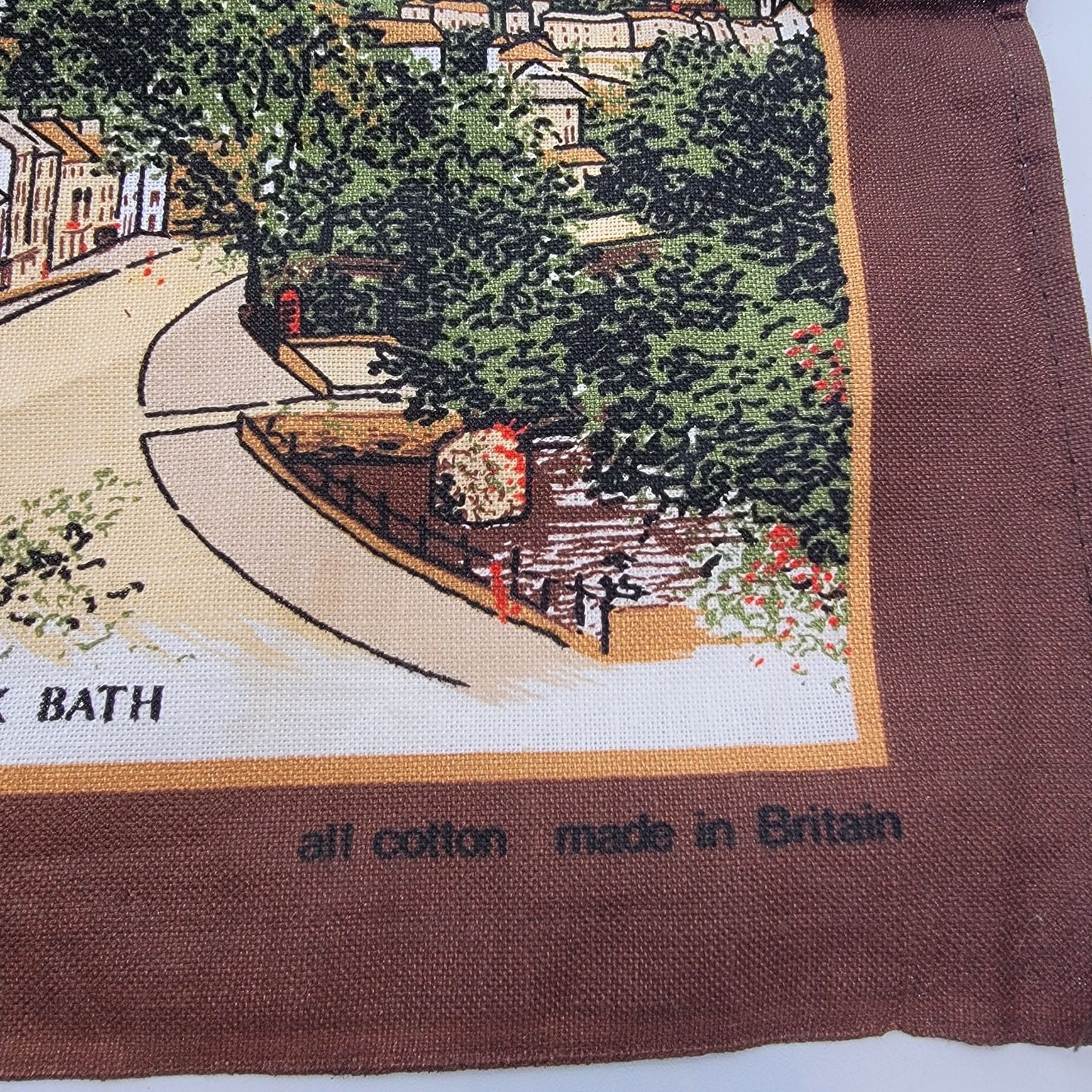 Pair of Vintage British Tea Towels - 1982 The Peak District  & 2000 Her Majesty Queen Elizabeth The Queen Mother