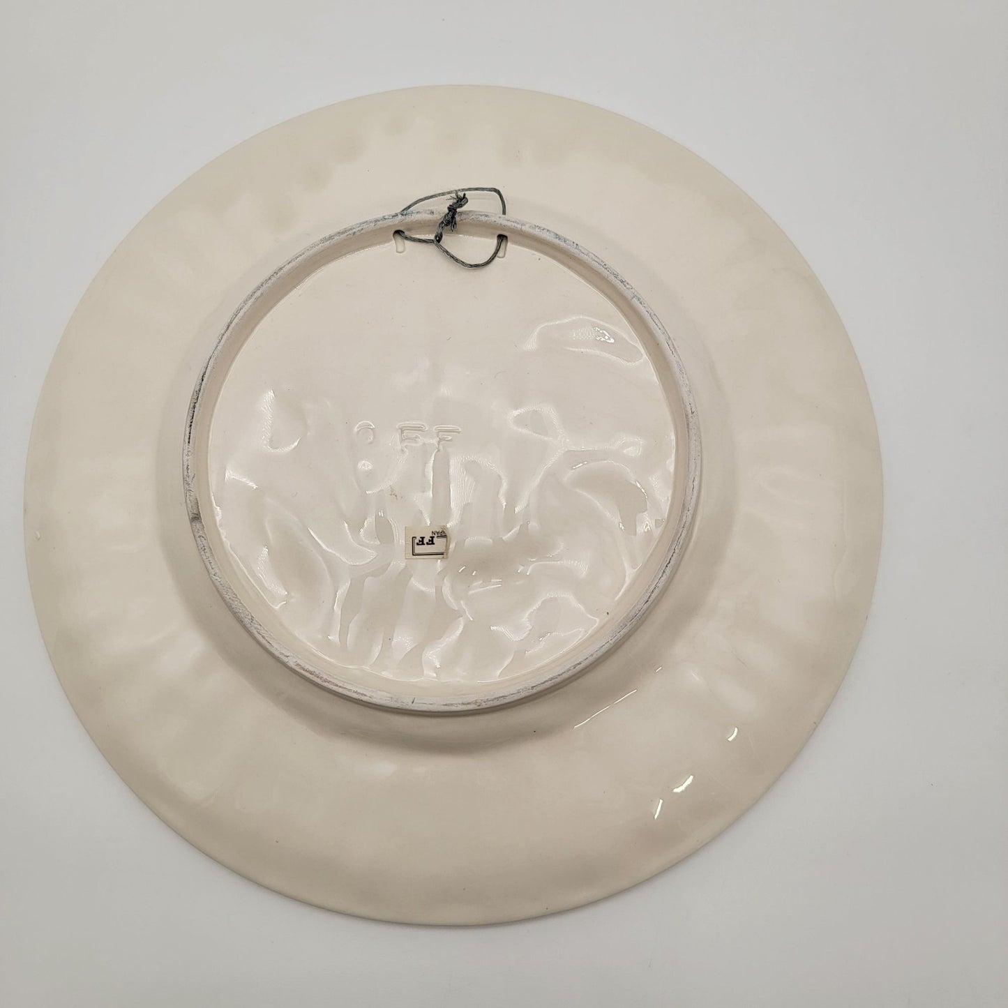 Vintage Fitz & Floyd Garden Basket Plate With Vegetables & Basketweave Edge