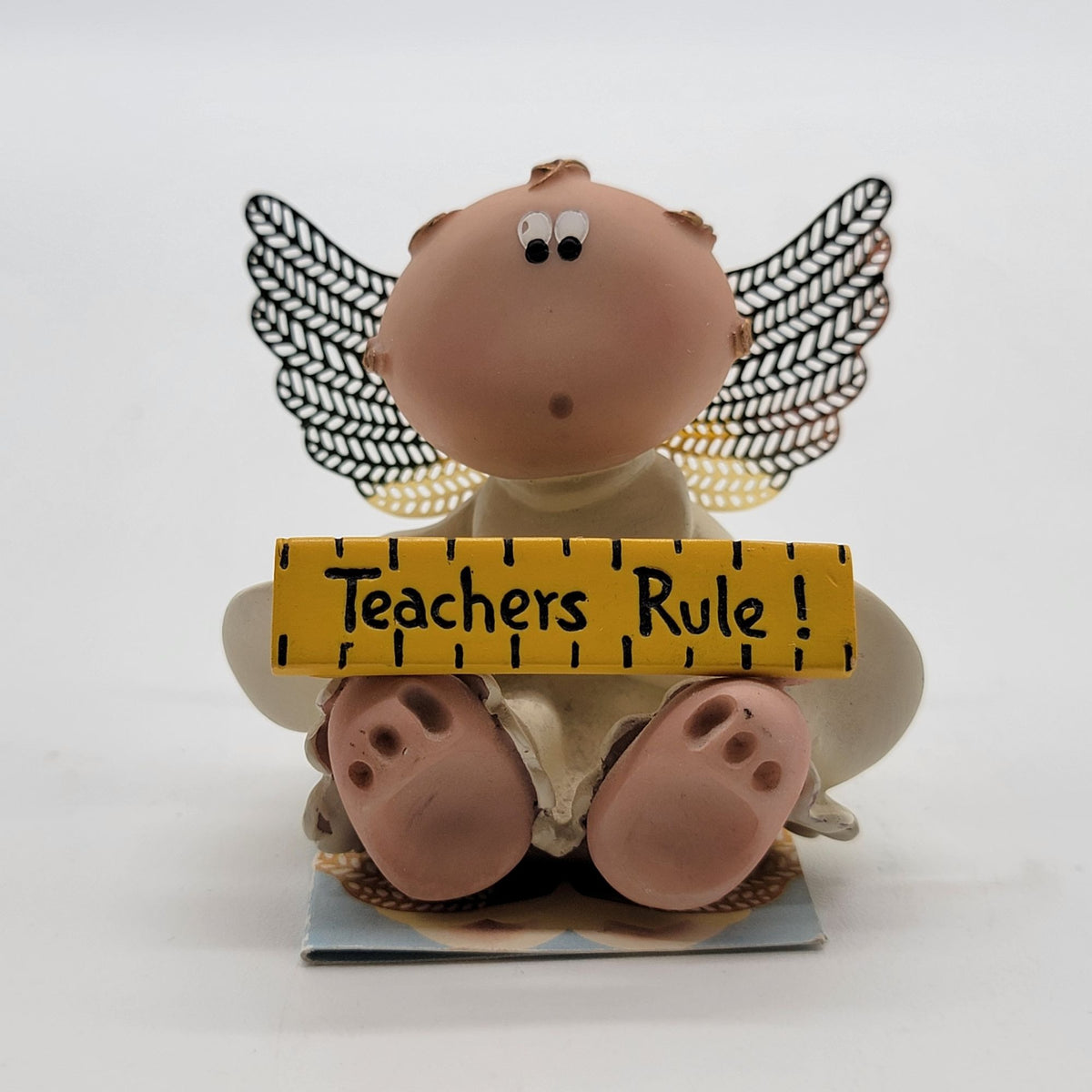 Vintage Russ Berrie Angel Cheeks Teacher Figurine By Kirk Awad