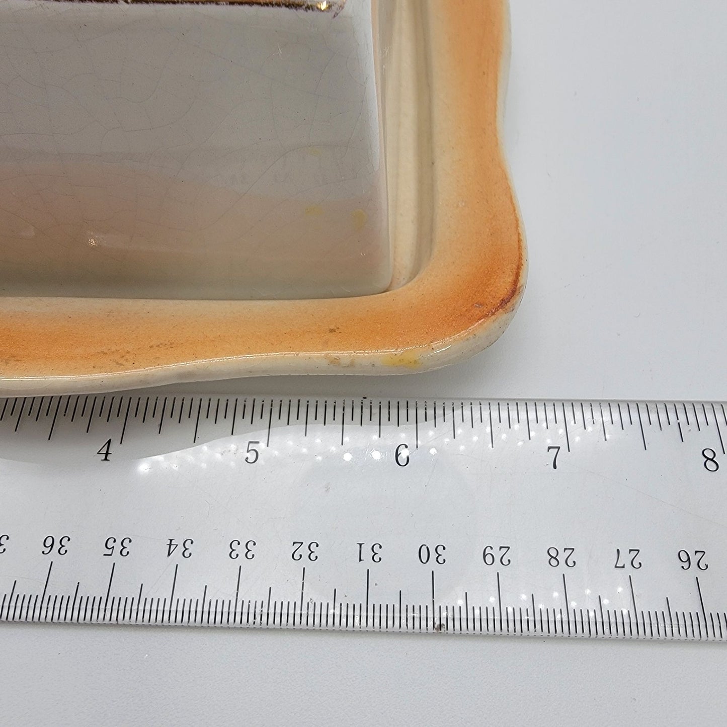 Antique Porcelain Cheese Keeper Dish