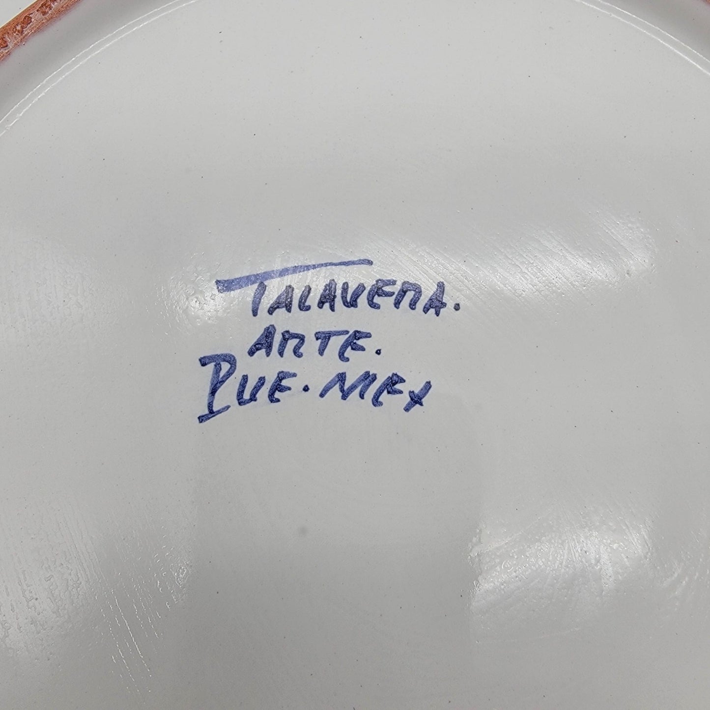 Puebla Talavera Arte Cruz Mexican Pottery Plate