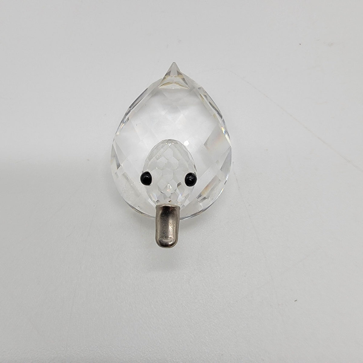 Vintage Swarovski Silver Crystal Mini Duck Figurine With Box