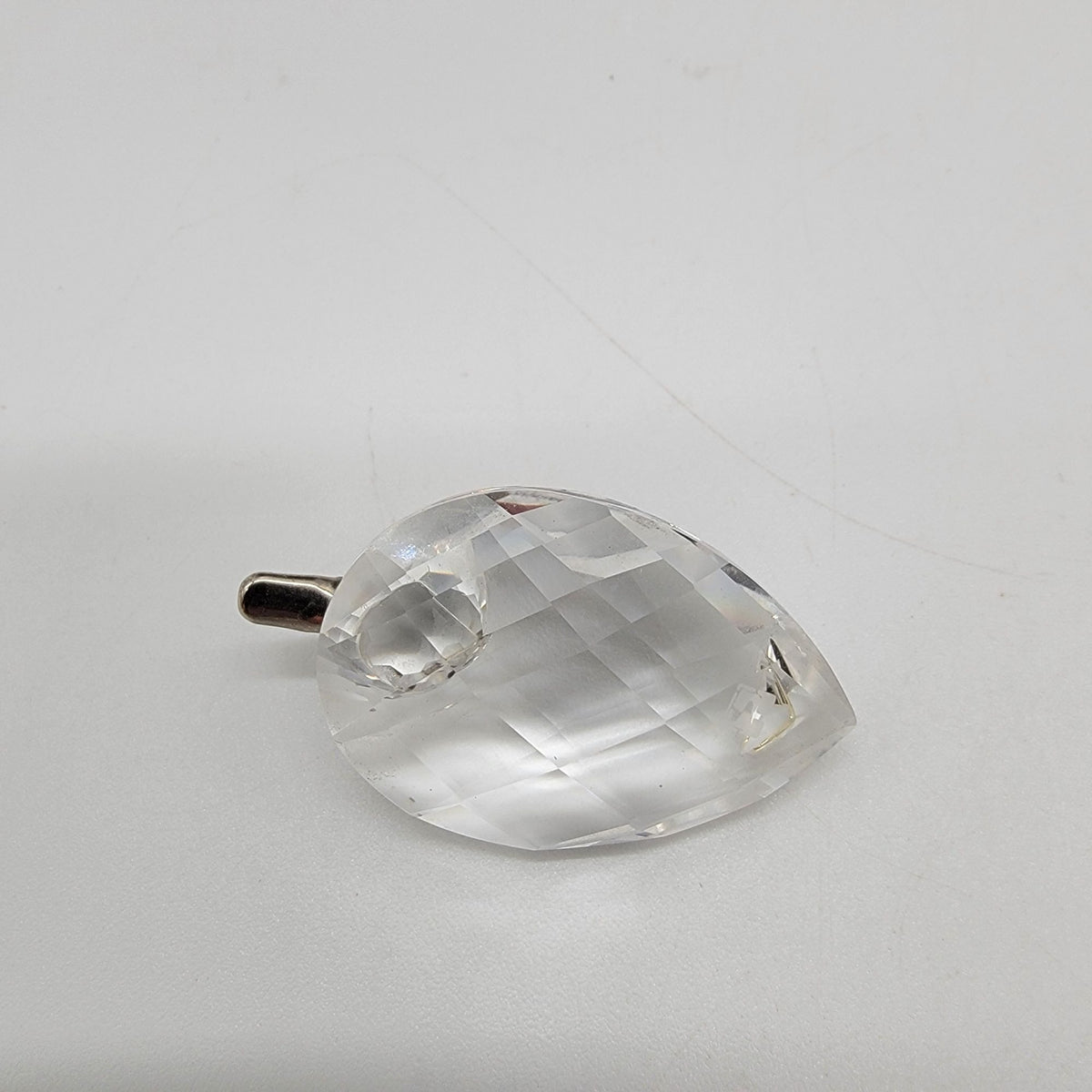 Vintage Swarovski Silver Crystal Mini Duck Figurine With Box