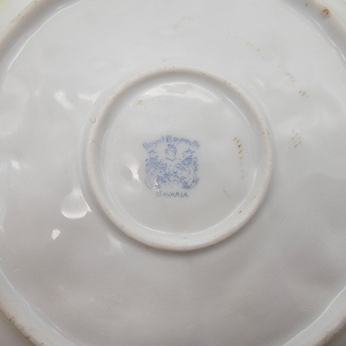 Antique Royal Bayreuth Cabbage Leaf Porcelain Nappy Dish As Found