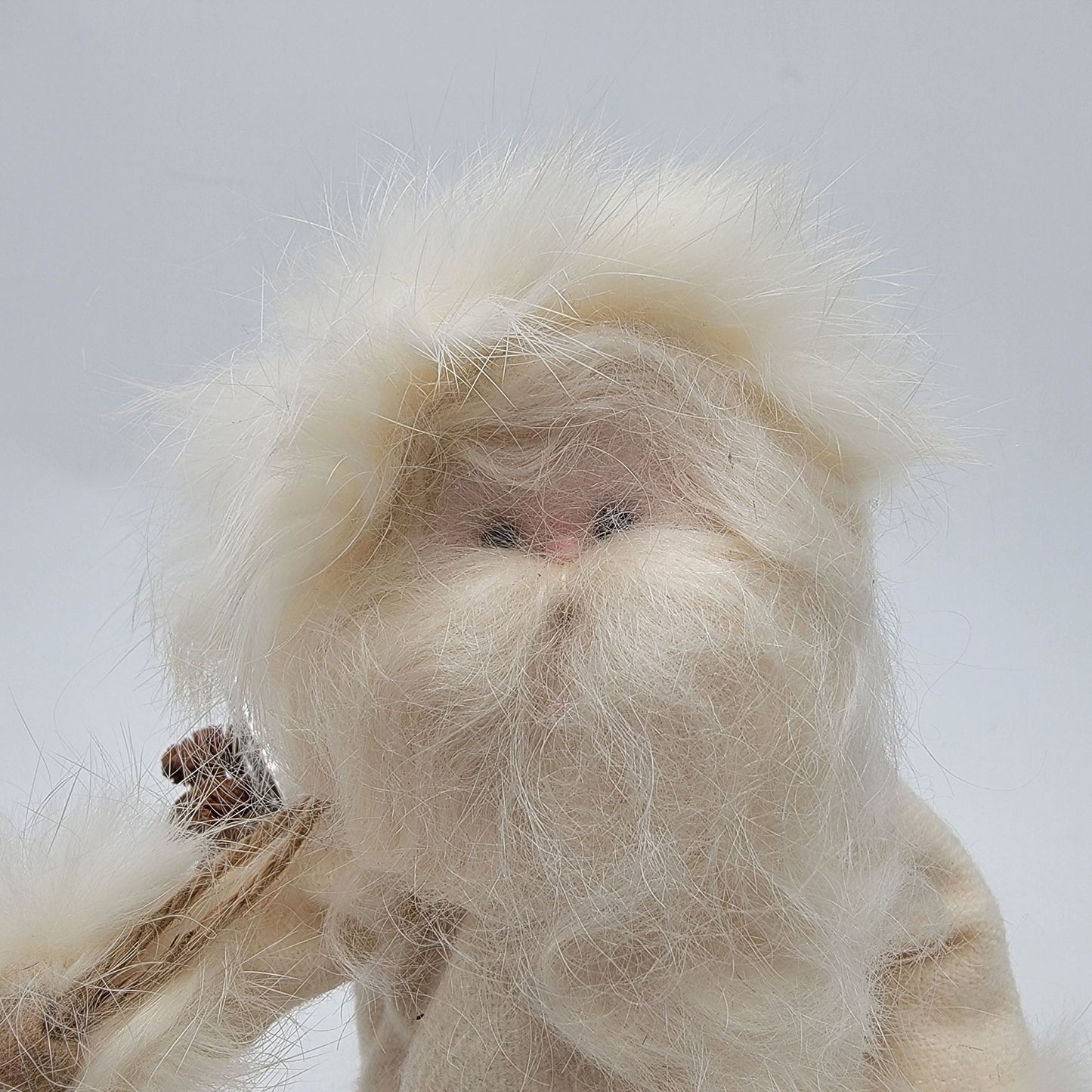 White Old World Santa Claus Christmas Decor
