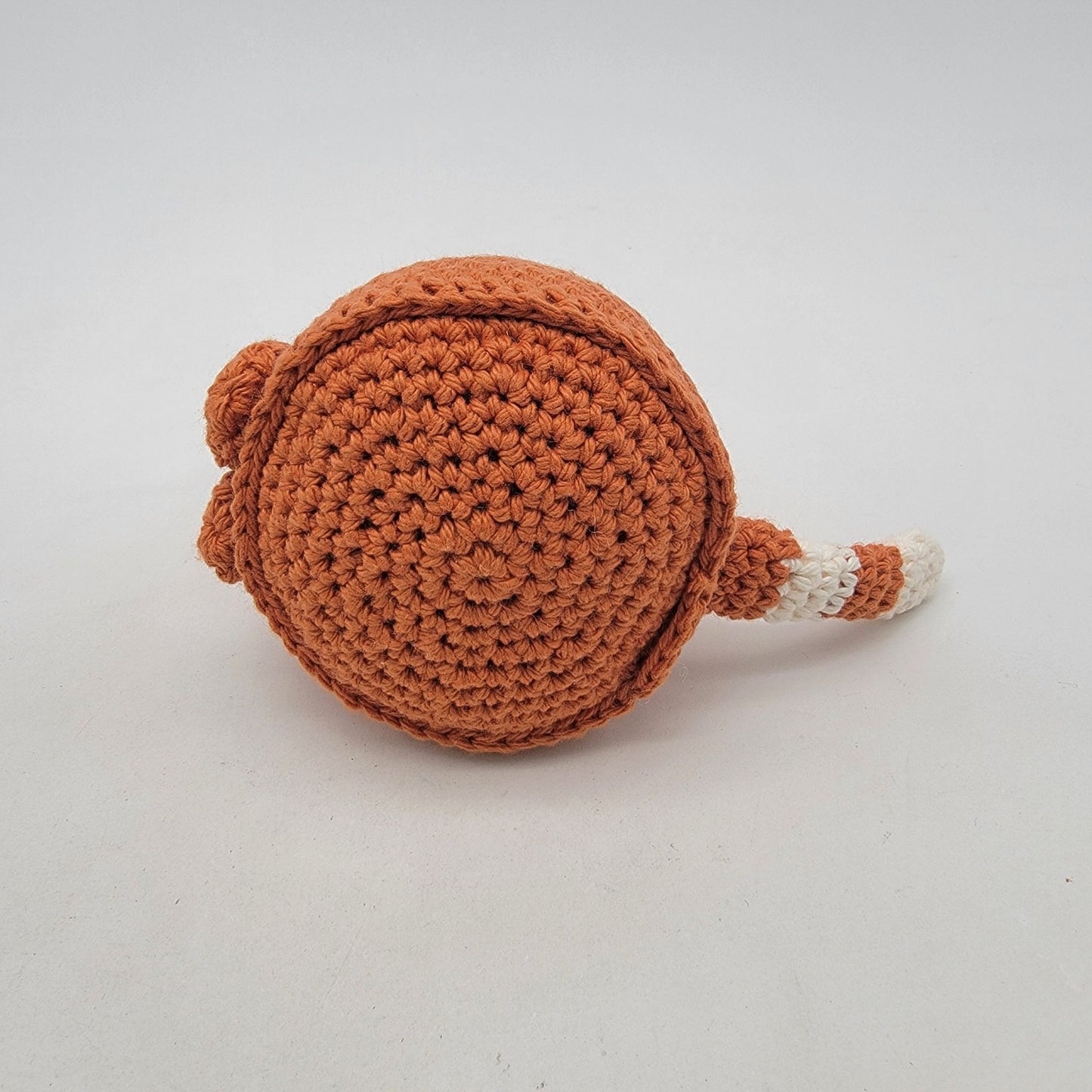 Hand Crocheted Dumping Kitty Orange Cat Plush