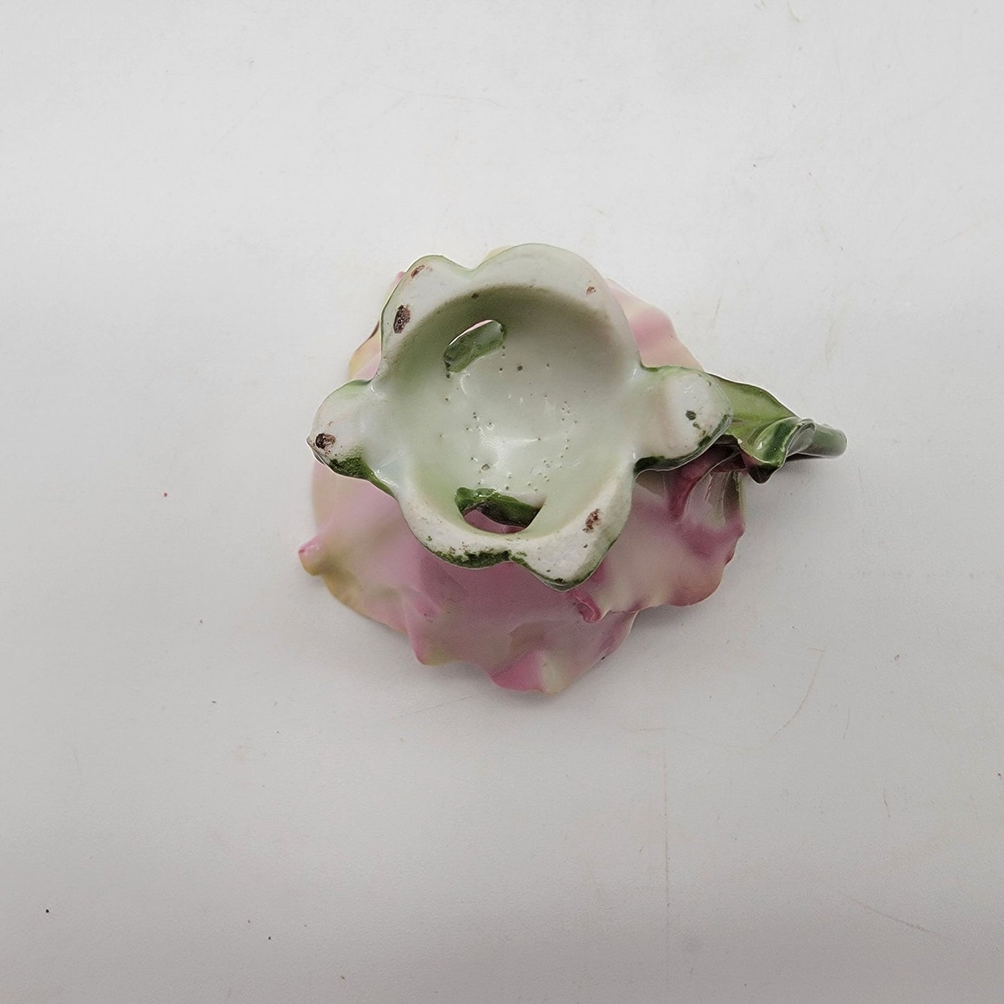 Vintage Franz Porcelain Pink Flower Tea Cup & Saucer