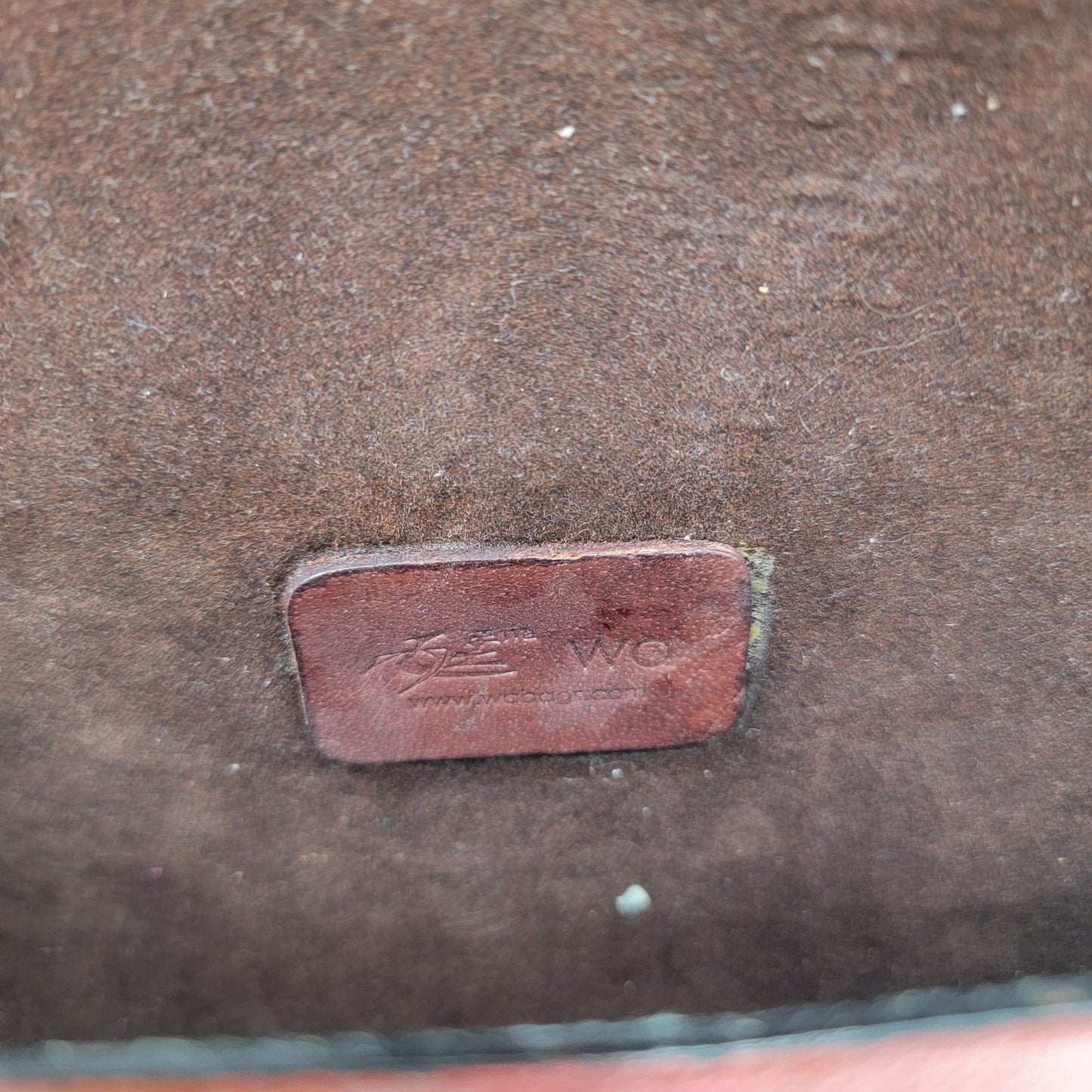 Wabag Red Leather Purse With Adjustable Strap