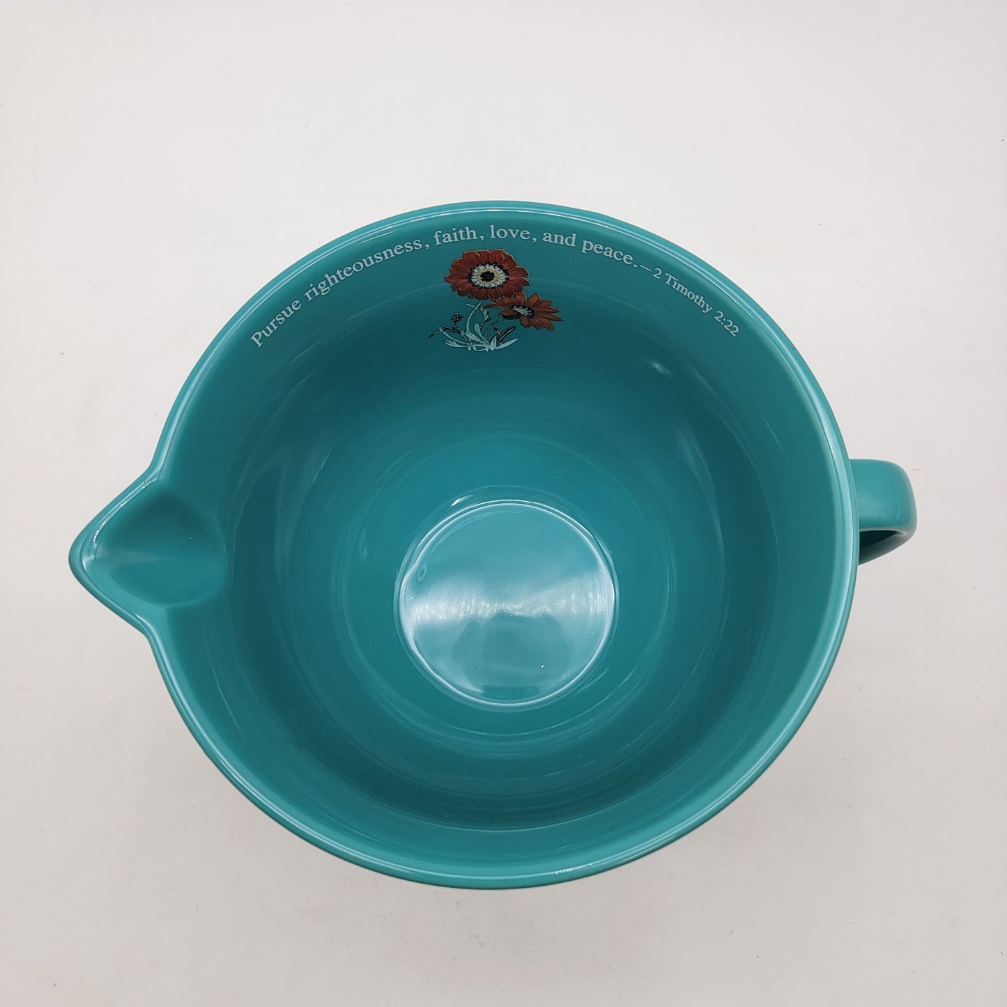 Abbey Gift "Woman Of Faith" Mixing Bowl With Handle & Scripture Verse