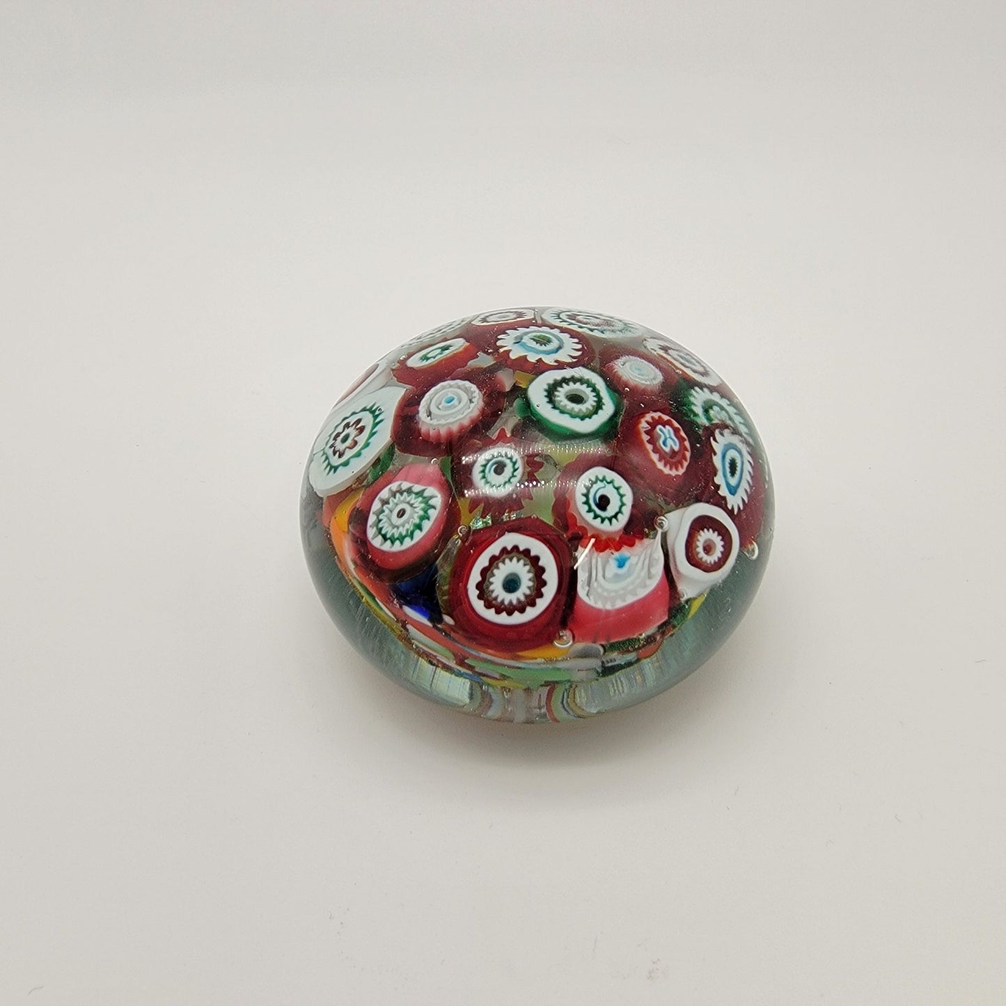 Vintage Murano Millefiori Art Glass Paperweight