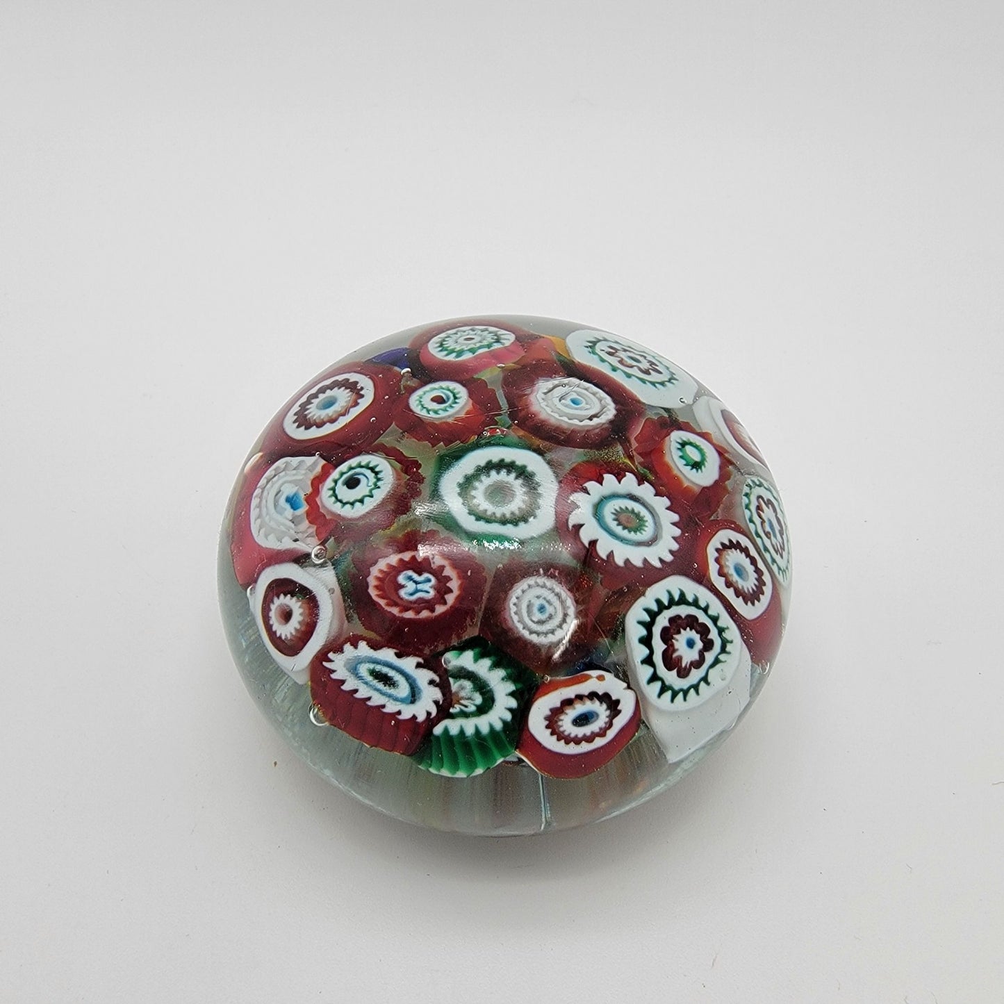 Vintage Murano Millefiori Art Glass Paperweight