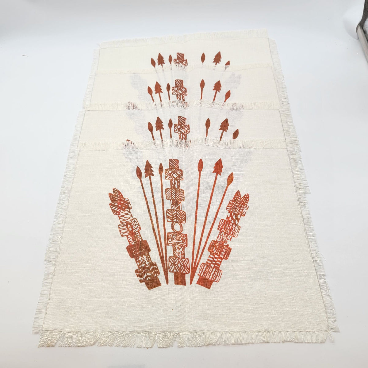 Tiwi Tropicals Bima Wear Screen Printed Cotton Placemats Set Of 4