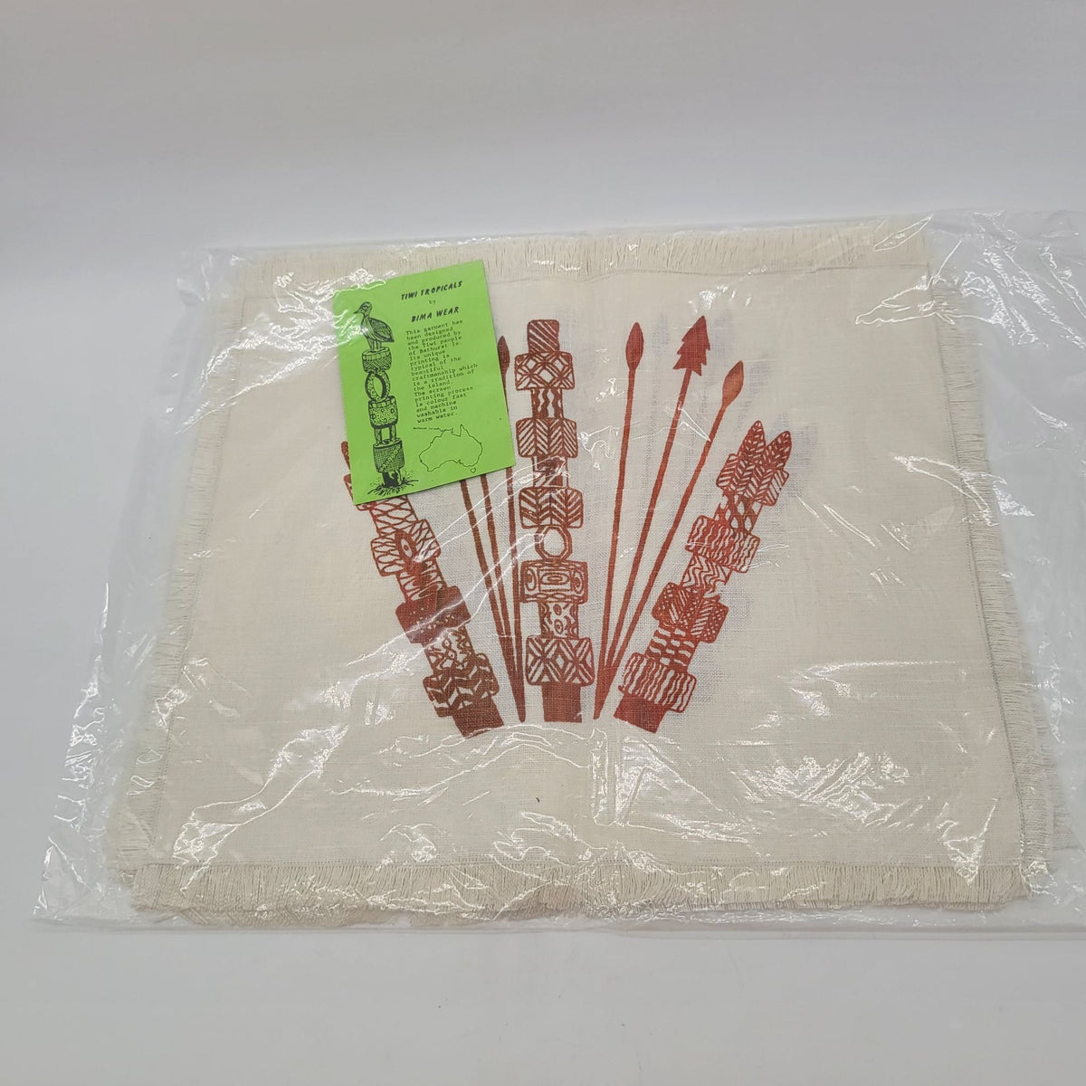 Tiwi Tropicals Bima Wear Screen Printed Cotton Placemats Set Of 4