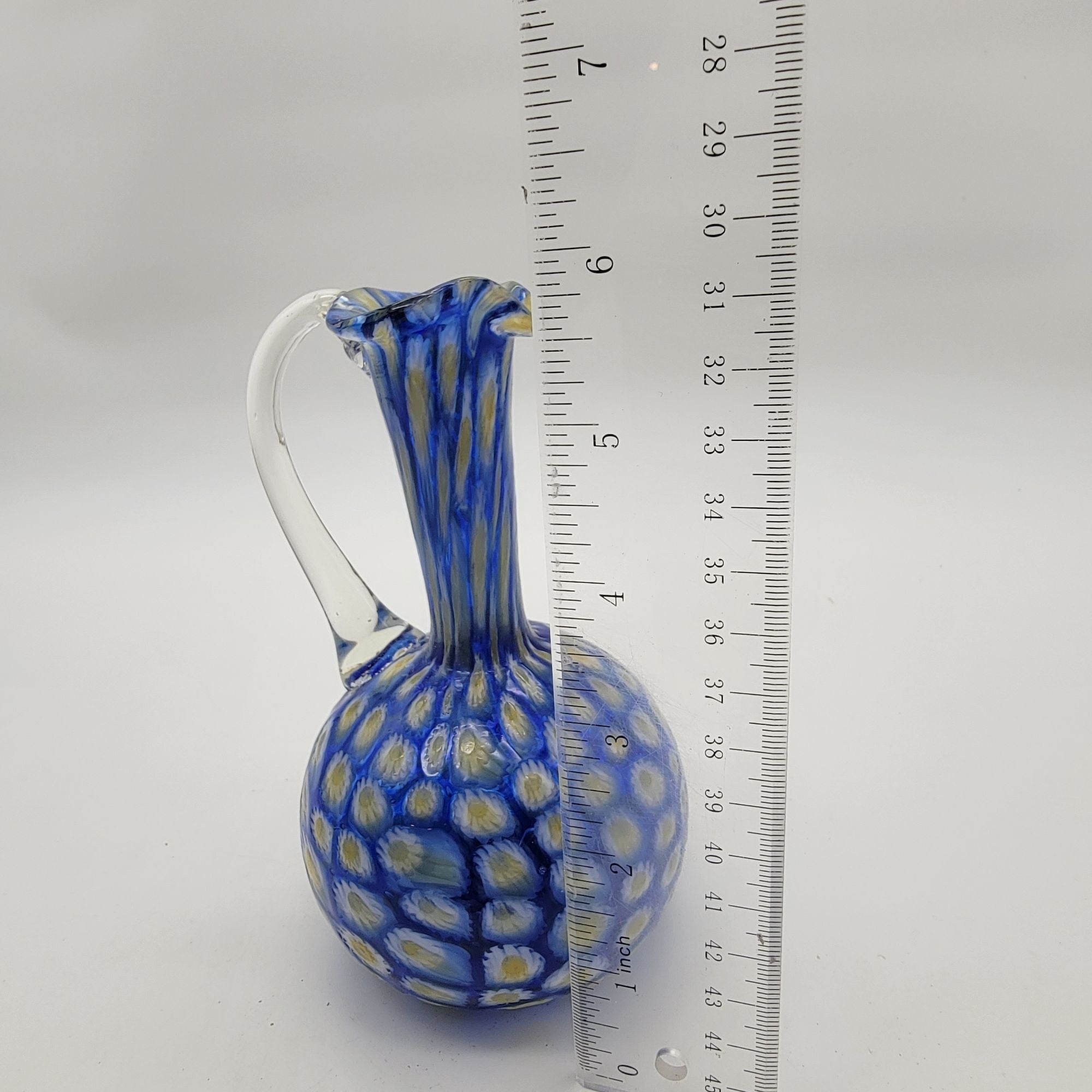 Vintage Fratelli Toso Murano Millefiori Glass Pitcher – Niche Lady