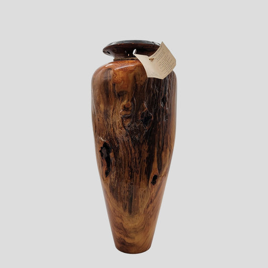 Don Noble Aspen Cove Studios Large Burl Wood Vase