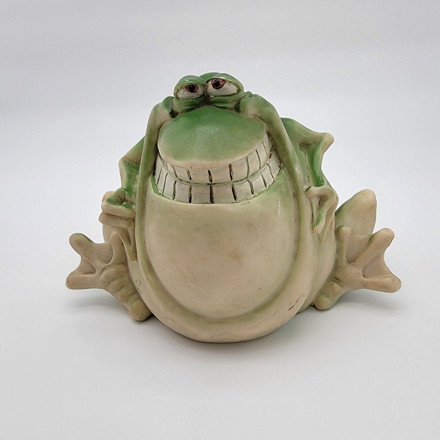 Vintage Italian Paolo Chiari Smiling Frog Coin Bank