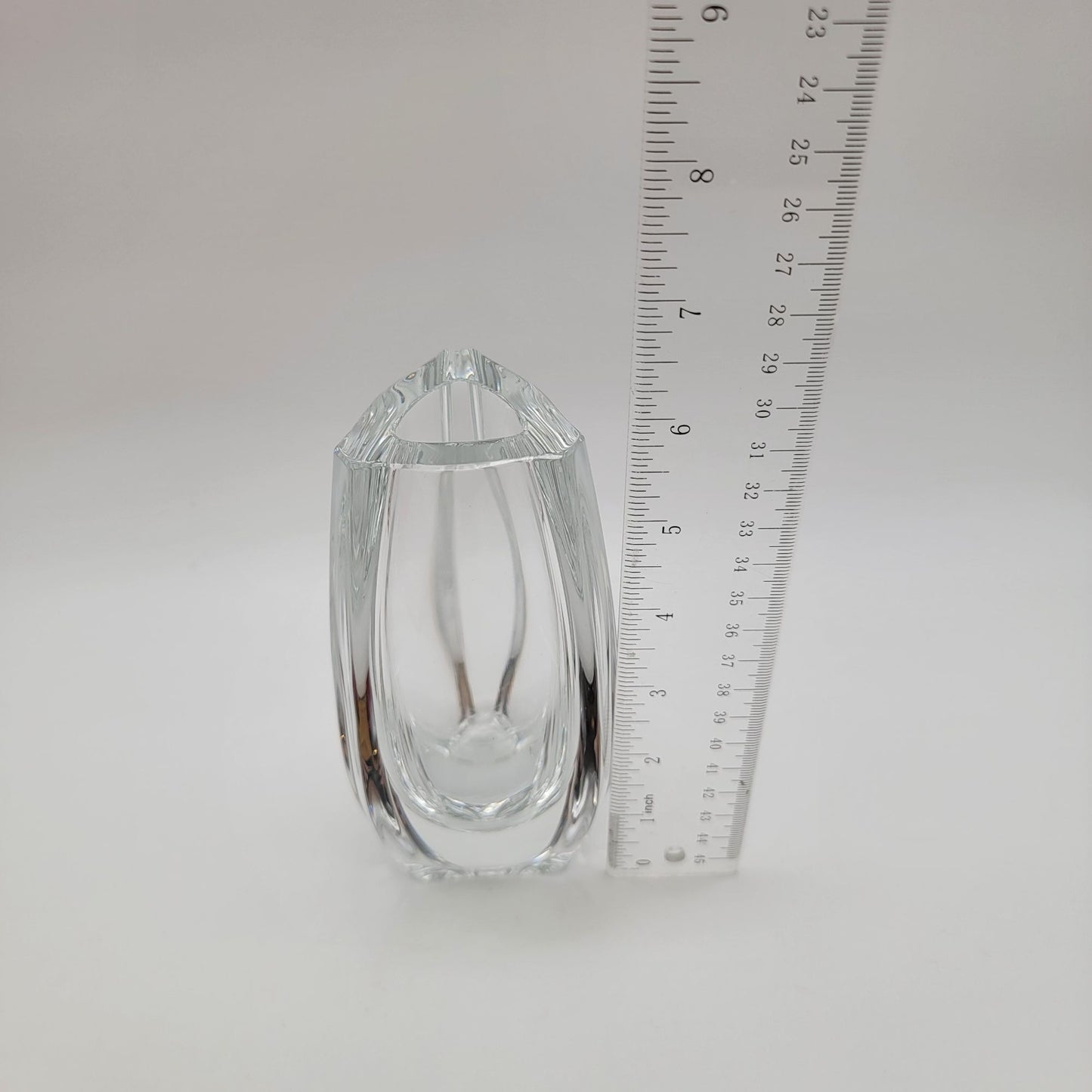 Vintage Baccarat Crystal Bouton D'or Vase With Original Box