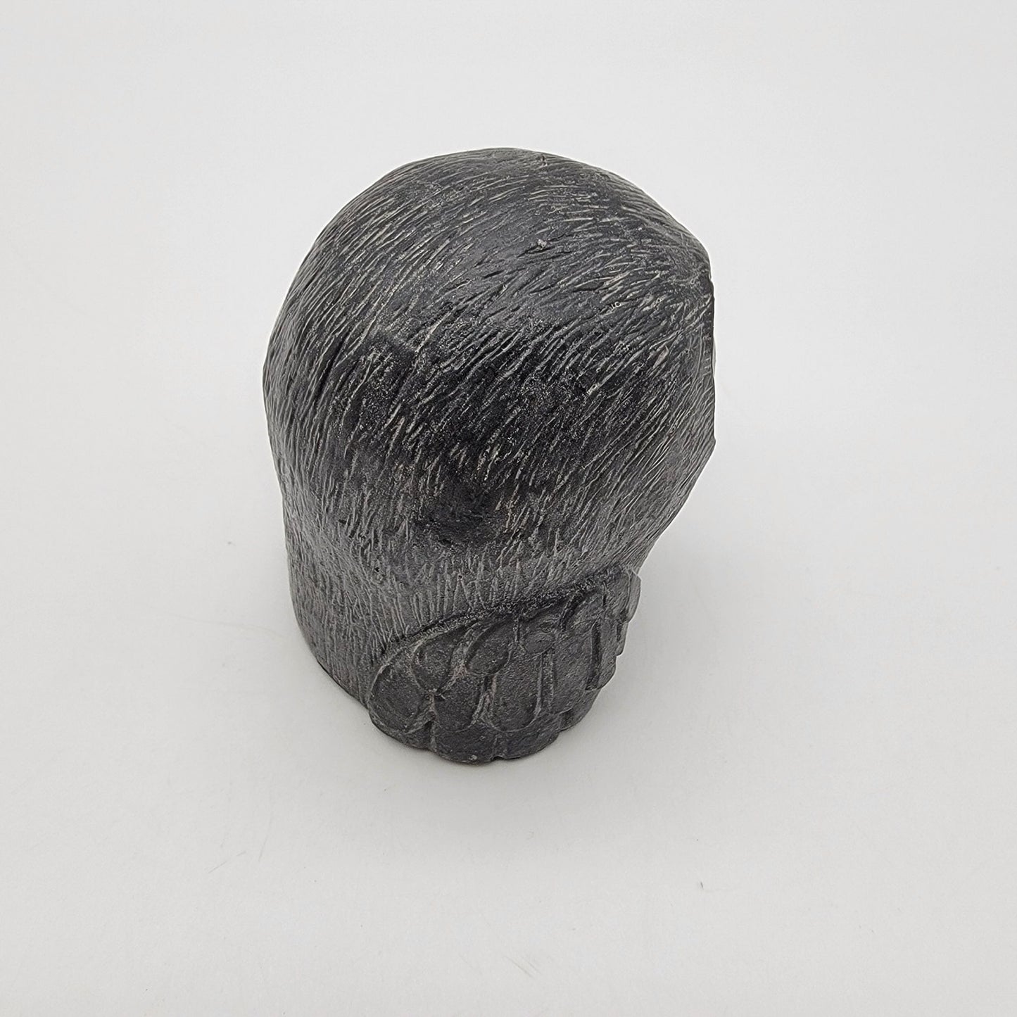 Vintage A Wolf Original Soapstone Owl & Baby Sculpture