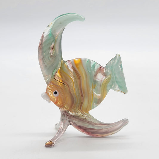 Vintage Multicolor Art Glass Fish Figurine