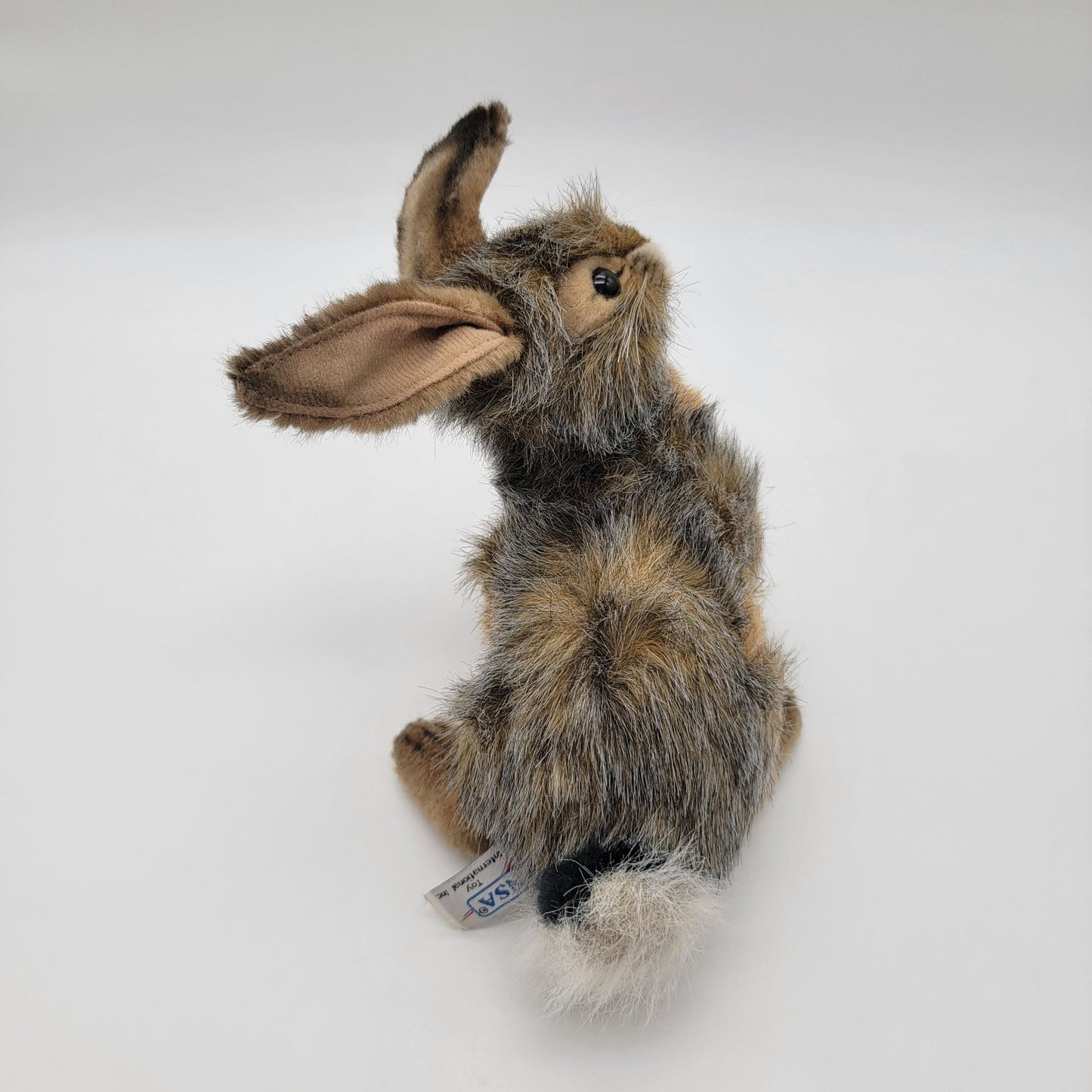 Vintage Hansa Toys Black-Tailed Jack Rabbit Plush Hare