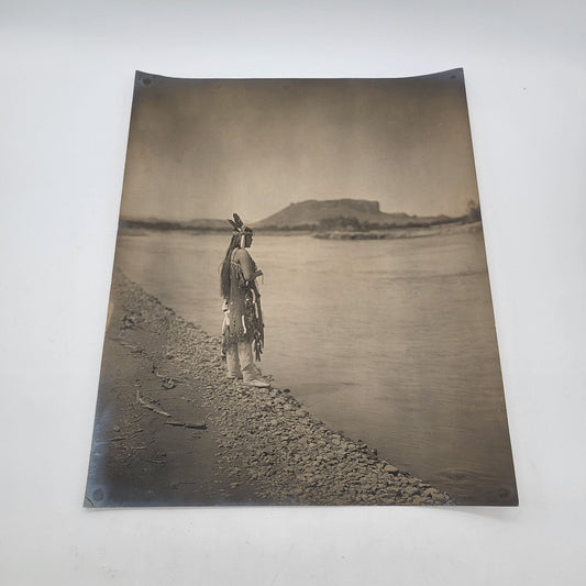 Edward S Curtis Bow River Blackfoot Sepia Photo Print
