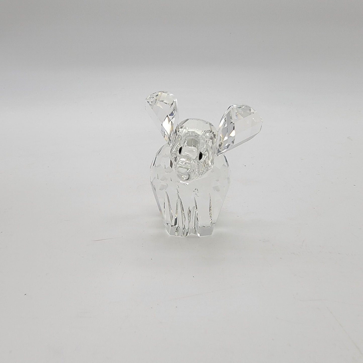 Swarovski Silver Crystal Baby Elephant Figurine With Box & Certificate