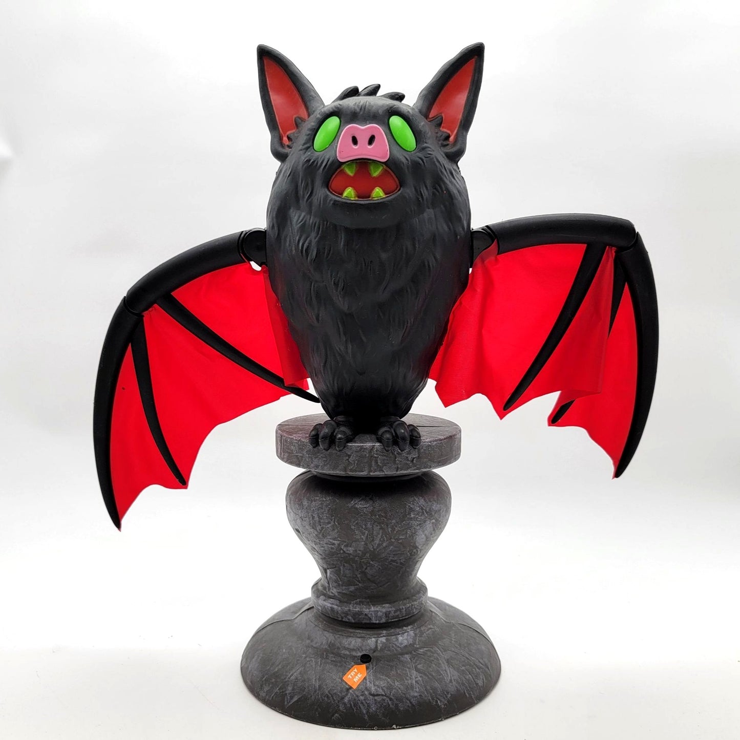 Hyde & EEK! Boutique Animated Bat On Pedestal Halloween Decor