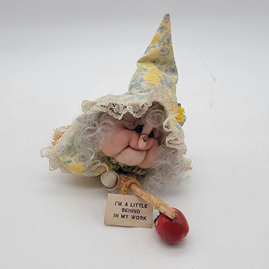 Vintage Kitchen Witch Little Behind Kitschy Decor