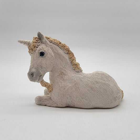 1989 UDC Stone Critters Littles Reclining Unicorn Figurine