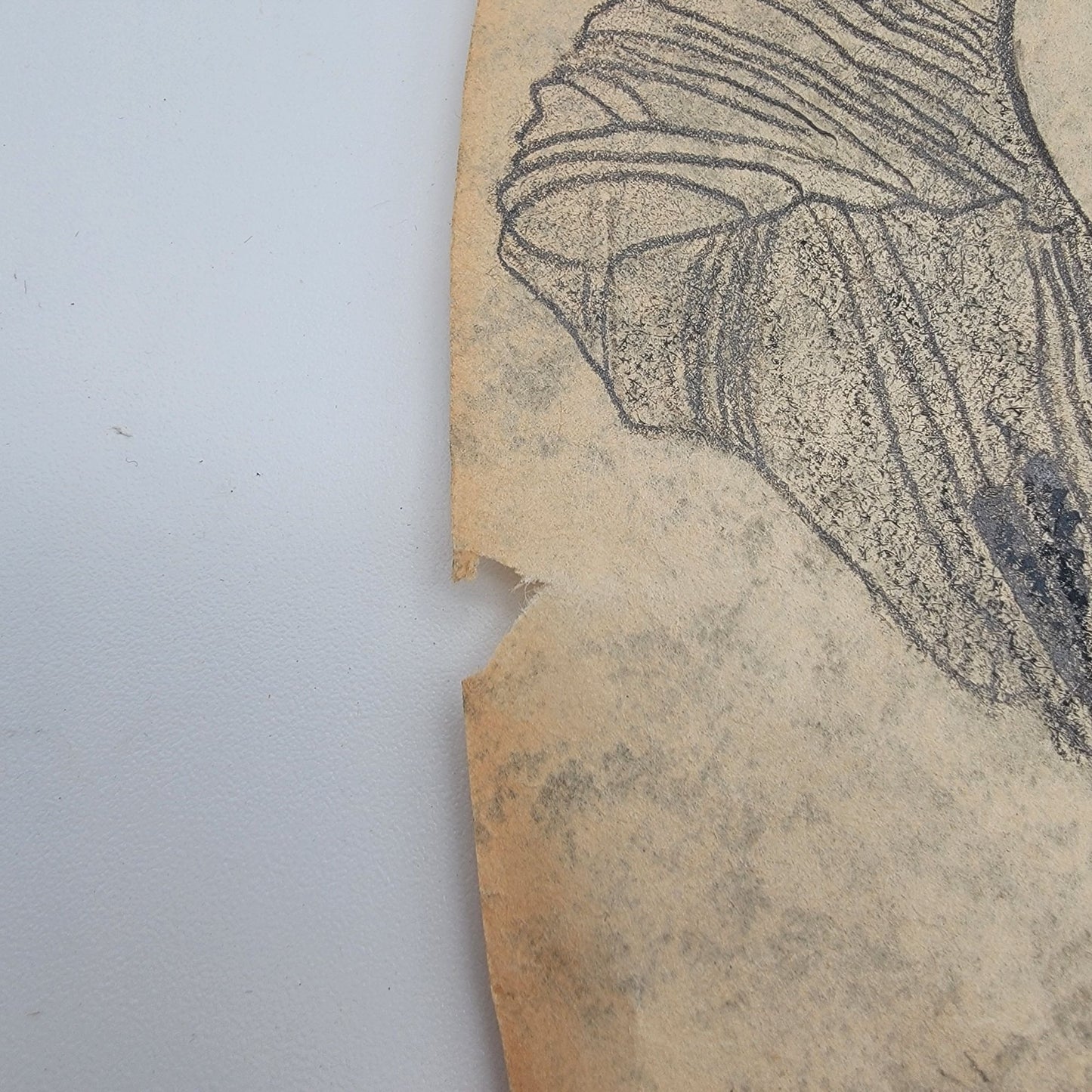 1964 Vintage Signed Modart Mother & Child Pencil Drawing
