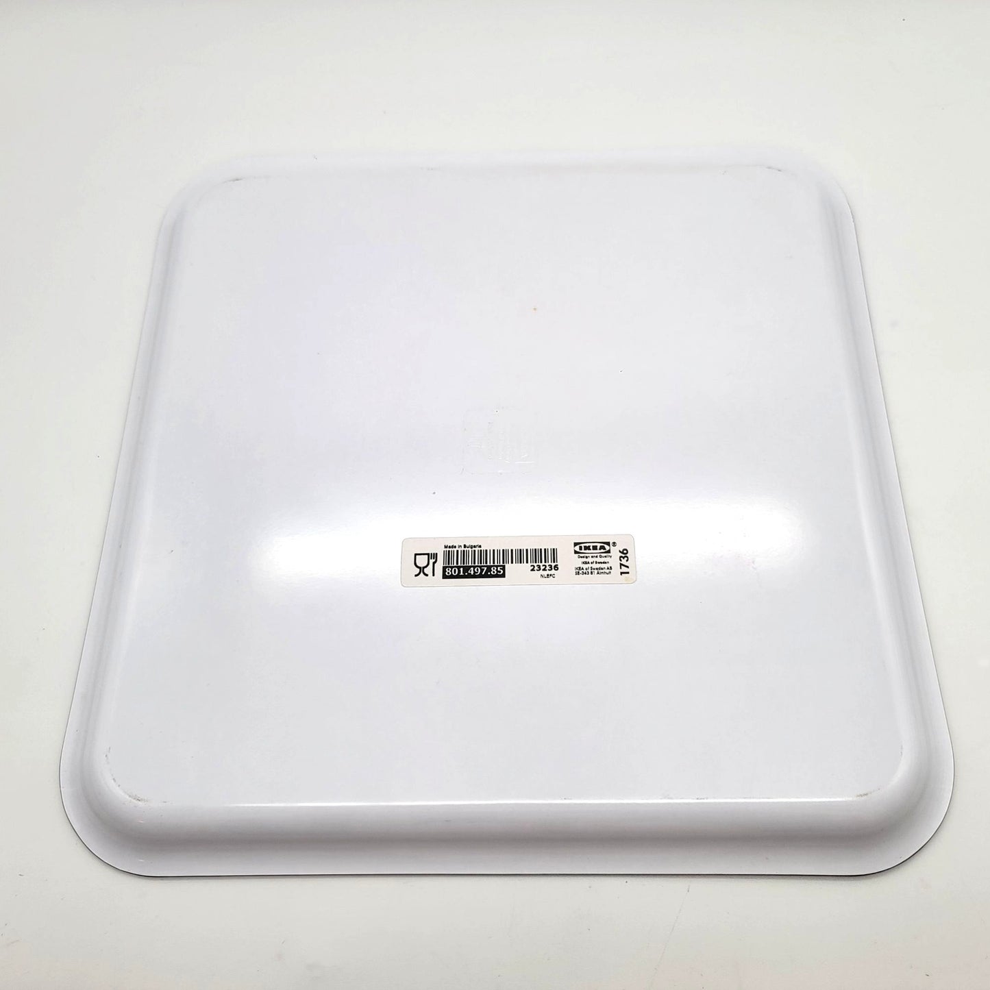 IKEA Barbar Melamine Square Serving Tray With Colorful Birds