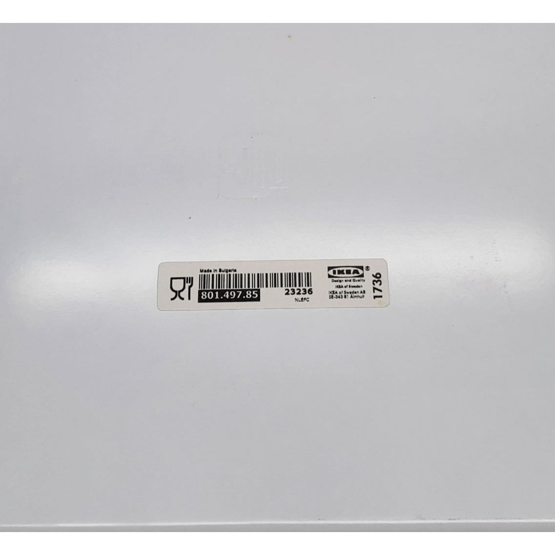IKEA Barbar Melamine Square Serving Tray With Colorful Birds