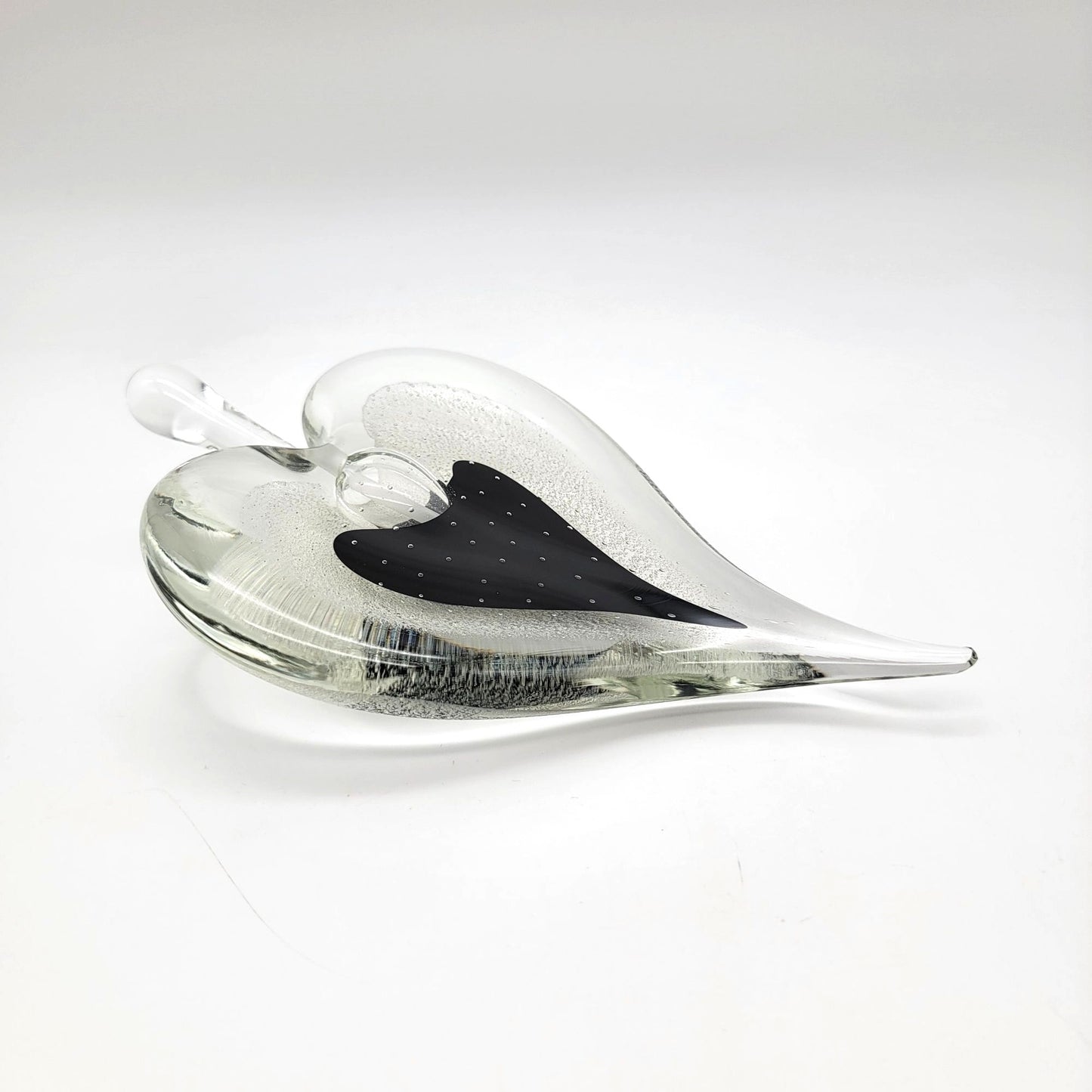 Vintage Michael Nourot Art Glass Heart Perfume Bottle
